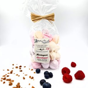 Meringues Assortiment (myr,framb,caramel BS)